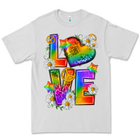 Dove Grey pride love Premium Tee - texasbilliewilder