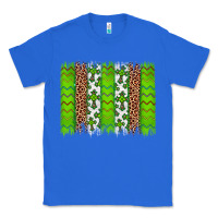 True Royal Western St. Patrick's Shamrock Cross Leopard Brushstroke Classic Tee - Artiststas