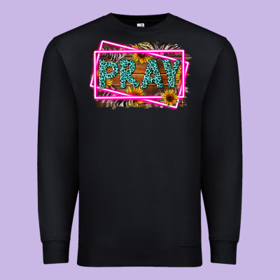 Western Pray Religious Premium Sweatshirt Designed By Lillyallendesigns