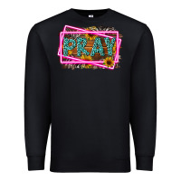 Black Western Pray Religious Premium Sweatshirt - LillyAllenDesigns