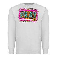 Dove Grey Western Pray Religious Premium Sweatshirt - LillyAllenDesigns