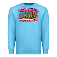 Ocean Blue Western Pray Religious Premium Sweatshirt - LillyAllenDesigns