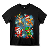 Black dabbing christmas Heavy Core Tee - Zillion Design Studio