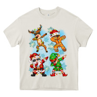 Cream dabbing christmas Heavy Core Tee - Zillion Design Studio