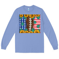 Colony Blue American football and america Long Sleeve Tee - NancyCooperArtShop