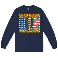 Navy American football and america Long Sleeve Tee - NancyCooperArtShop