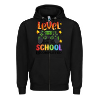 Black level 100 days of school completed Zipper Hoodie - MaliasSmallBusiness