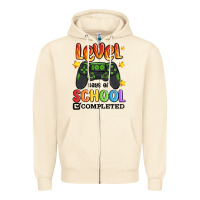Sandshell level 100 days of school completed Zipper Hoodie - MaliasSmallBusiness