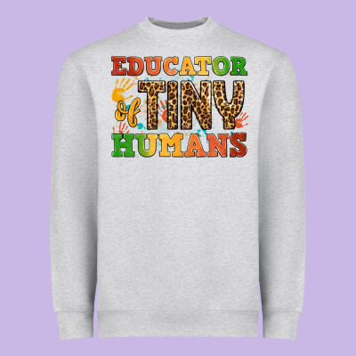 Educator Of Tiny Humans Heavyweight Sweatshirt Designed By Bundleandbundleshop