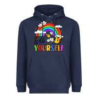 Navy bee yourself Heavyweight Hoodie - LillyAllenDesigns