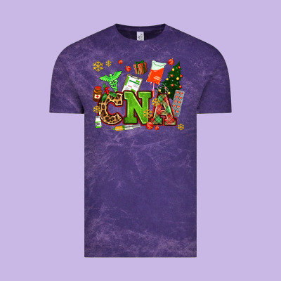 Cna Christmas Vintage Tee Designed By Adodesignshop