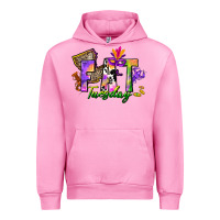 Fuchsia Pink fat tuesday Urban Hoodie - CowGirlArtShop