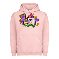 Pigment Salmon fat tuesday Urban Hoodie - CowGirlArtShop