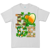 Dove Grey st.patricks nurse love heart stethoscope Premium Tee - BarkalooDesign