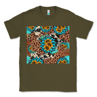 Army Green gemstone sunflower Classic Tee - AdoDesignShop