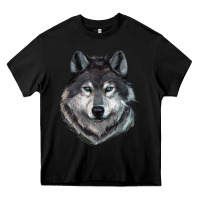Black Wolf Heavy Core Tee - RanaPortraitStore