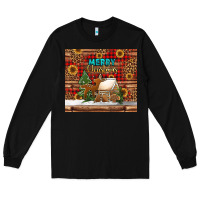 Black merry christmas cookies buffalo plaid Long Sleeve Tee - Jasminsmagicworld
