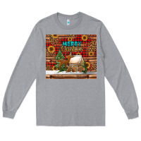 Heather Grey merry christmas cookies buffalo plaid Long Sleeve Tee - Jasminsmagicworld