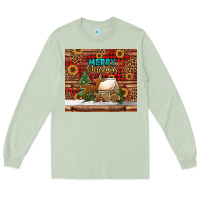 Matcha merry christmas cookies buffalo plaid Long Sleeve Tee - Jasminsmagicworld