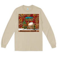Mushroom merry christmas cookies buffalo plaid Long Sleeve Tee - Jasminsmagicworld