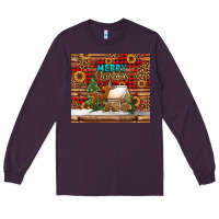 Plum merry christmas cookies buffalo plaid Long Sleeve Tee - Jasminsmagicworld