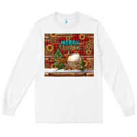 White merry christmas cookies buffalo plaid Long Sleeve Tee - Jasminsmagicworld