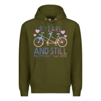 Army Green 9 Years And Still Enjoying The Ride Premium Hoodie - Bettercallsaul