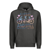 Charcoal Heather 9 Years And Still Enjoying The Ride Premium Hoodie - Bettercallsaul