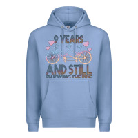 Colony Blue 9 Years And Still Enjoying The Ride Premium Hoodie - Bettercallsaul
