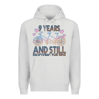 Dove Grey 9 Years And Still Enjoying The Ride Premium Hoodie - Bettercallsaul