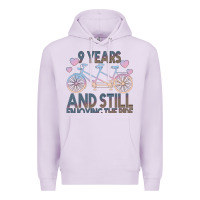 Lilac 9 Years And Still Enjoying The Ride Premium Hoodie - Bettercallsaul