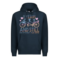 Navy 9 Years And Still Enjoying The Ride Premium Hoodie - Bettercallsaul