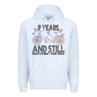 White 9 Years And Still Enjoying The Ride Premium Hoodie - Bettercallsaul