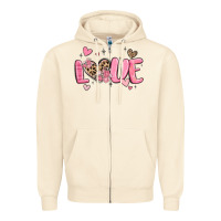 Sandshell love valentines day Zipper Hoodie - MaliasSmallBusiness