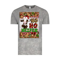 Cloud Rock Christmas Ho Ho Ho Heifer Vintage Tee - Artiststas
