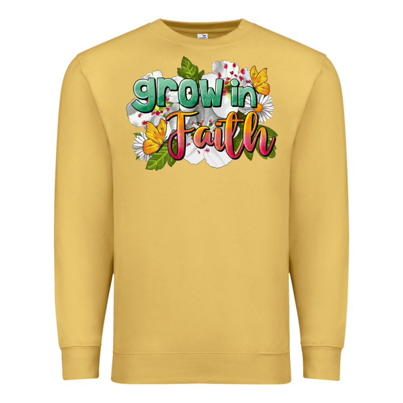 Grow In Faith Premium Sweatshirt by LillyAllenDesigns | Teevron