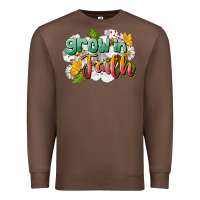 Chestnut Grow In Faith Premium Sweatshirt - LillyAllenDesigns