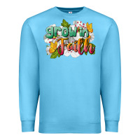 Ocean Blue Grow In Faith Premium Sweatshirt - LillyAllenDesigns