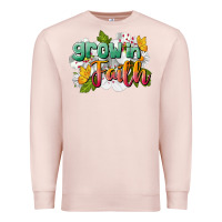Pale Pink Grow In Faith Premium Sweatshirt - LillyAllenDesigns