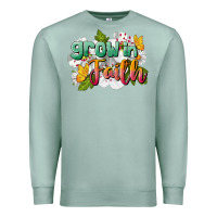 Seafoam Grow In Faith Premium Sweatshirt - LillyAllenDesigns
