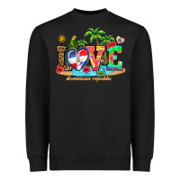 Black love dominican republic Heavyweight Sweatshirt - AdoDesignShop