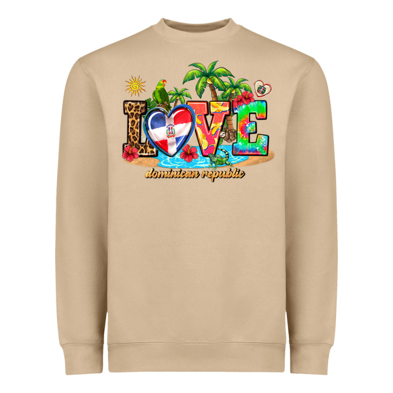 Love Dominican Republic Heavyweight Sweatshirt by AdoDesignShop | Teevron
