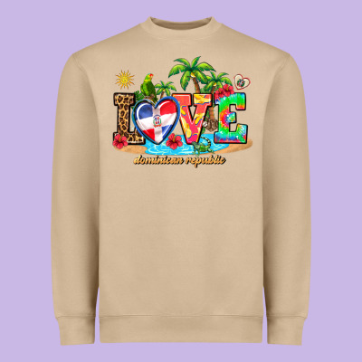 Love Dominican Republic Heavyweight Sweatshirt Designed By Adodesignshop