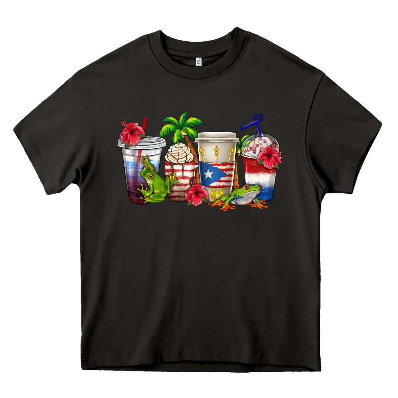 Puerto Rico Coffee Cups Heavy Core Tee by texasbilliewilder | Teevron