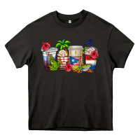 Asphalt puerto rico coffee cups Heavy Core Tee - texasbilliewilder