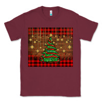 Burgundy Christmas trees Classic Tee - AdoDesignShop