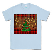 Dusty Blue Christmas trees Classic Tee - AdoDesignShop