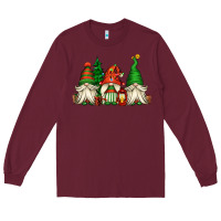 Burgundy christmas gnomes Long Sleeve Tee - Jasminsmagicworld