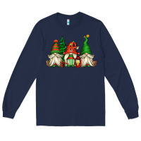 Navy christmas gnomes Long Sleeve Tee - Jasminsmagicworld