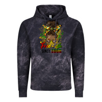 Cloud Black free ish since 1865 afro messy bun Vintage Hoodie - HRA Design Shop